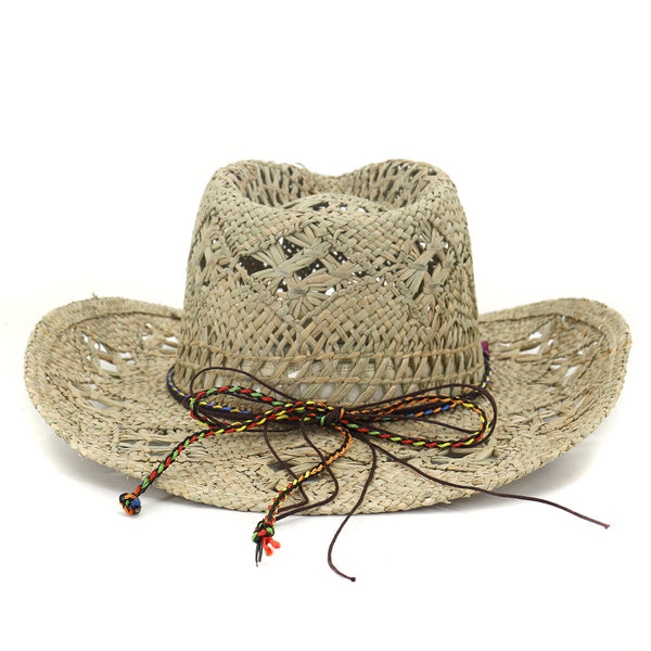 Men's And Women's Cowboy Hats Natural Hamcho Sunscreen Hat