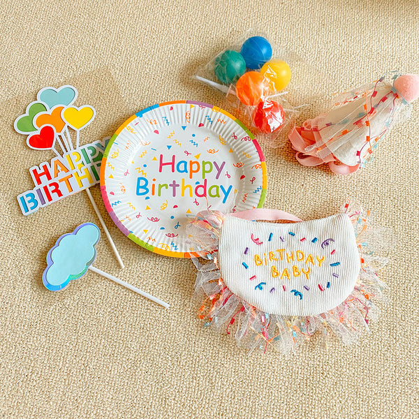 Pet Birthday Decoration Hat Party Bib