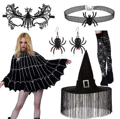 Halloween Witch Hair Accessories Props Costume Set