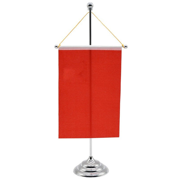 With Rope Single Pole Table Flag Flagpole Metal Stand