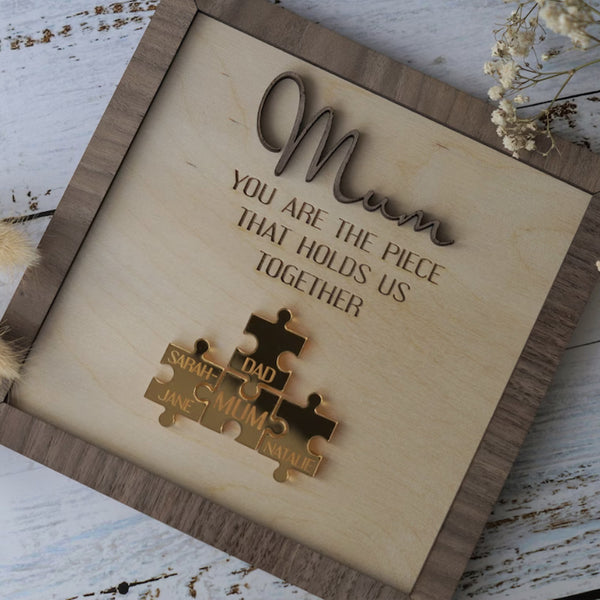 New Wooden Personalized DIY Puzzle Frame