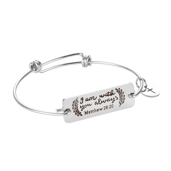 Custom activity stainless steel bracelet