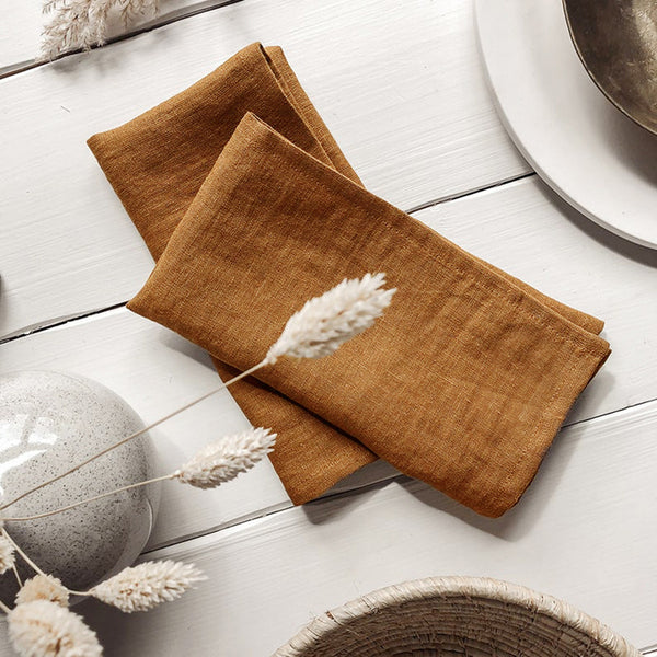 Simple Linen Napkin For Chinese And Western Food