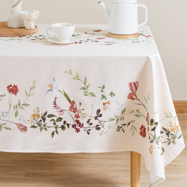 Pastoral Light Luxury Ins Designer Hand Painted Tablecloth