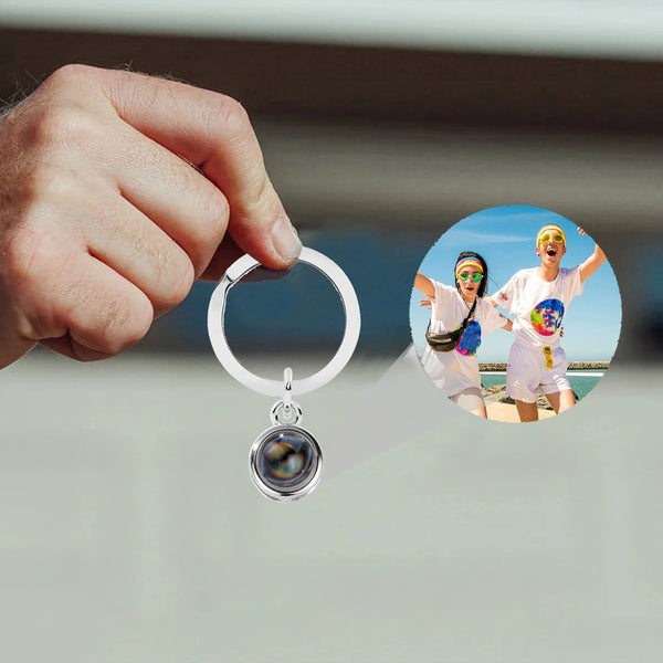 Circular Projection 100 Languages Keychain