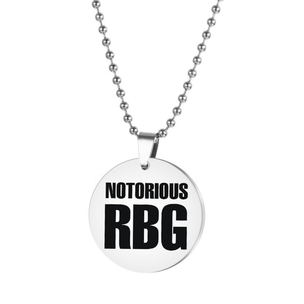 Ruth Bader Ginsburg RBG Stainless Steel Keychain