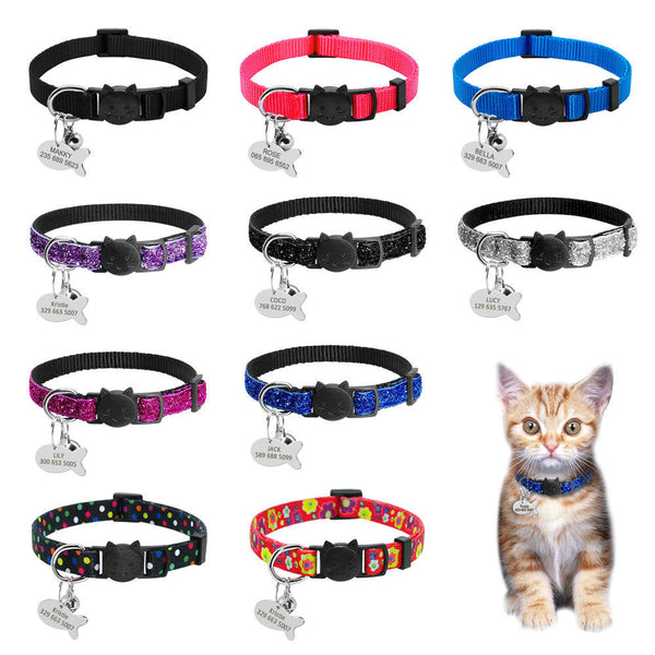 Safety Breakaway Cat Collars Quick Release Kitten