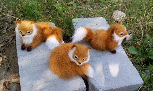 Fur Simulation Fox Photo Props Plush Toys