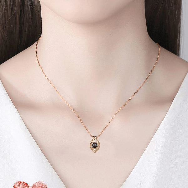 Lady Language Love Memory Clavicle Chain