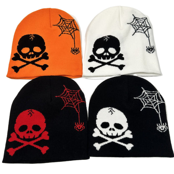 Halloween Party Pirate Skull Jacquard Knitted Hat