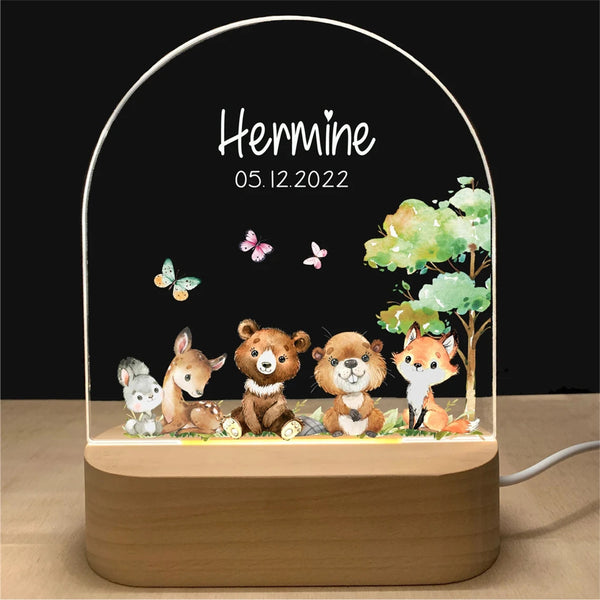 Personalized Pattern Engraved Children's Bedroom Decorative Table Lamp