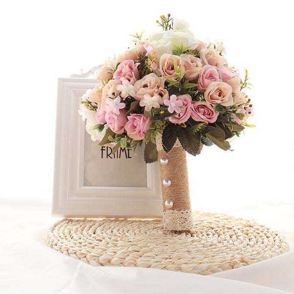 Wedding Bouquet Fake Flowers Photo Props Bouquet Simulation