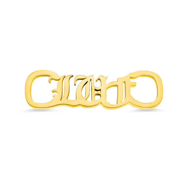 AliExpress Hot Sale Customized Name Letter Earrings Exaggerated Bamboo Joints