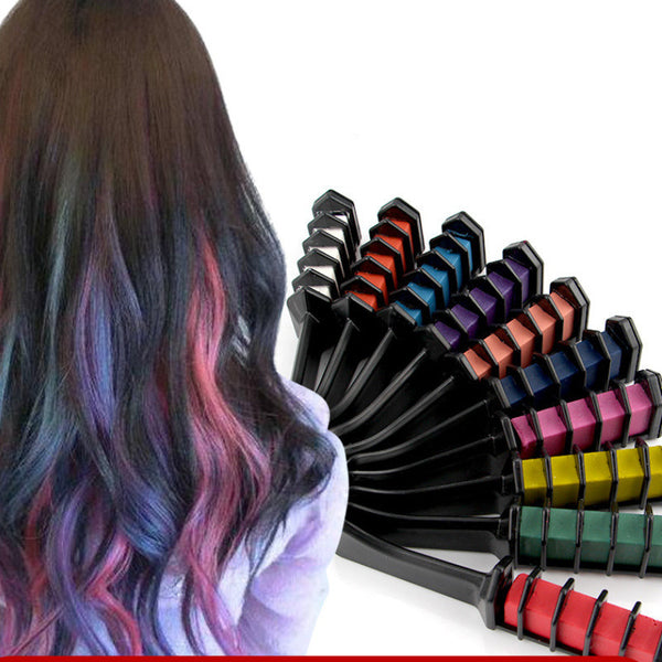 Chalk Disposable Hair Dye Stick Set Comb Multicolor Set