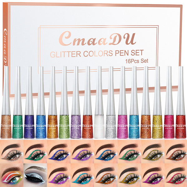 Fashion Creative Glitter Powder Liquid Eyeliner Set