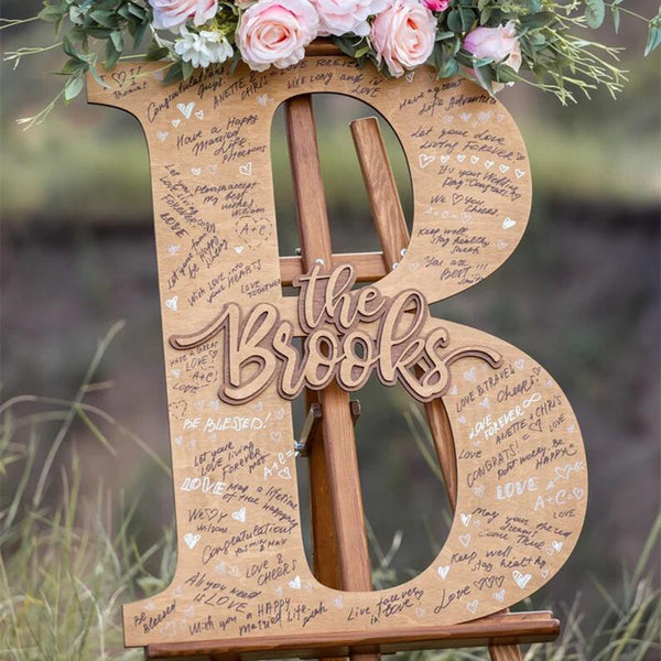 Outdoor Wedding Autograph Book Last Name Sign Sign In