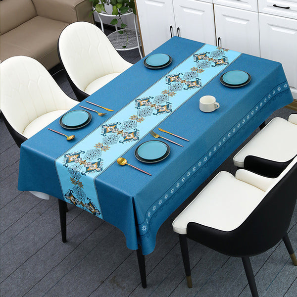 Table Runner Tablecloth Waterproof, Oil-proof, Scald-proof And Wash-free