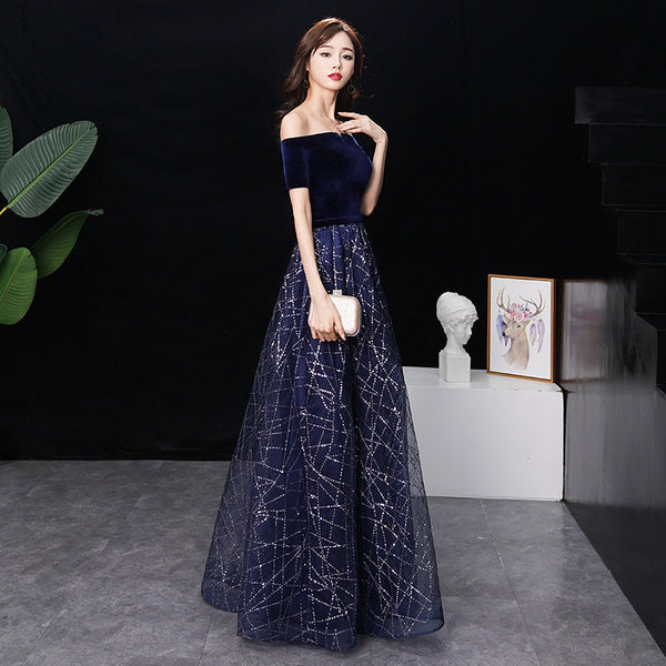 New One-Shoulder Slim Fit Temperament Long Costumes