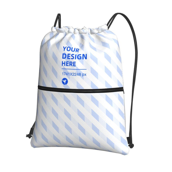 Lack Outdoor Casual Zip Drawstring Backpack