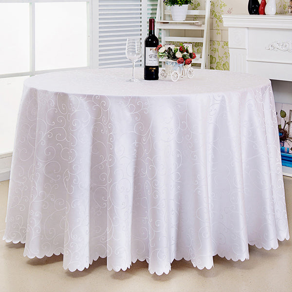 Simple Round High-end Jacquard Tablecloth