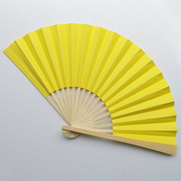 Double - Sided Plain Paper Fans Can Be Customized Color