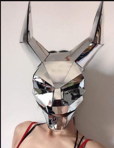 Mirror Horns Mask Reflective