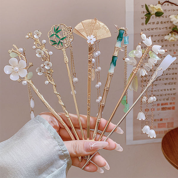 Dress Accessories Hairpin Headwear Antique Style Plate Hairpin