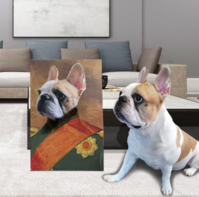 Personalized Pet Canvas Portrait Image