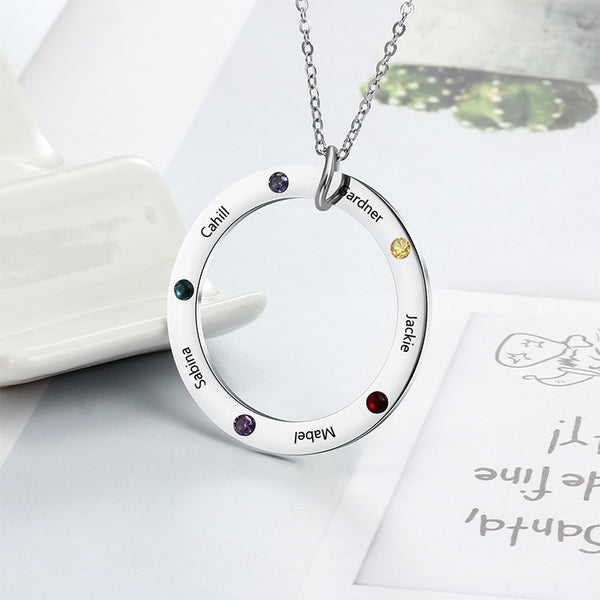 Women's Fashion Sterling Silver Personalised Pendant Necklace