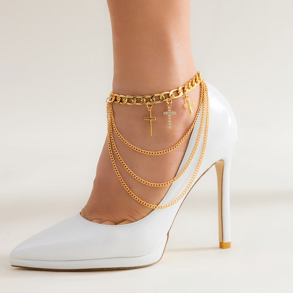 Women's Fashion Personality Single Chain U-shaped Footwear