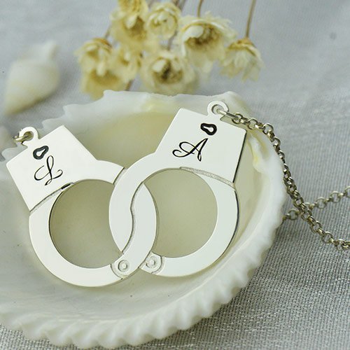 S925 Silver Handcuffs Creative Jewelry Personalized Name Necklace