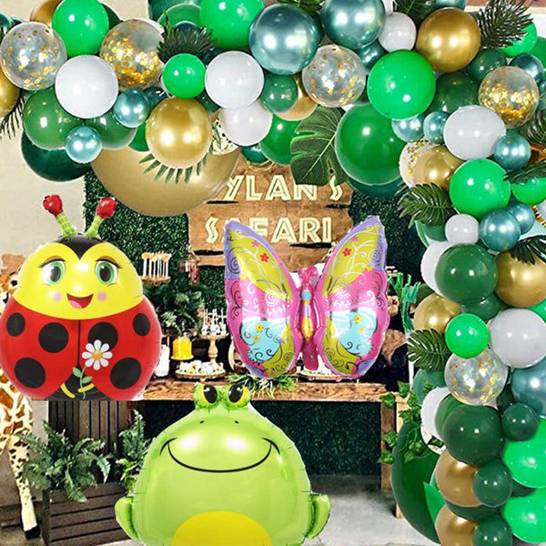 Green Forest Theme Balloon Chain Combination Jungle Party Decorative