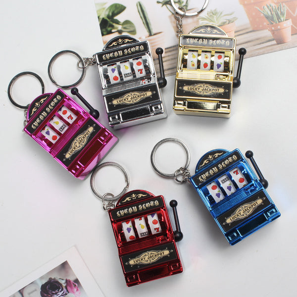 Home Fashion Mini Fruit Machine Keychain Charm