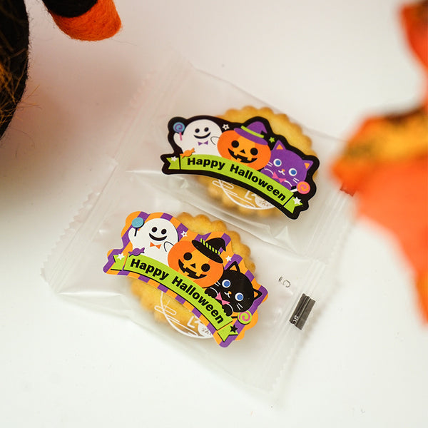 Halloween Party Shaped Pumpkin Stickers