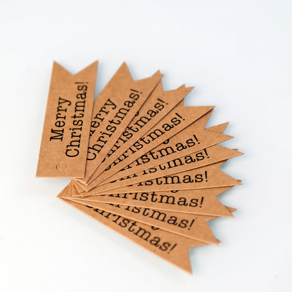 Kraft Paper Creative Dovetail Card Handmade Christmas Label