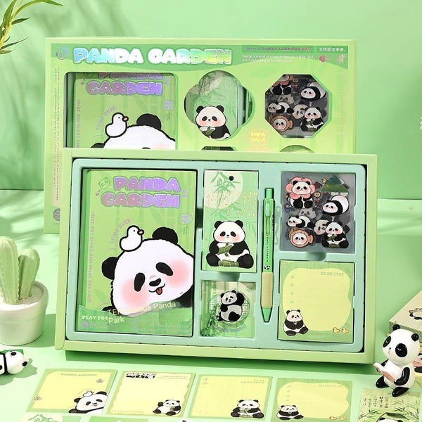 Flower Panda Series Hand Account Gift Box Stationery Suit