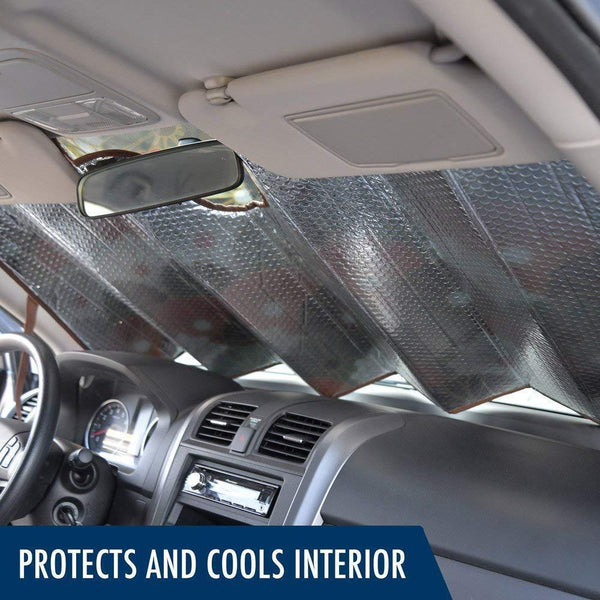 The Front Of The Car Sunshield Sunblock Insulation Without Punching Holes