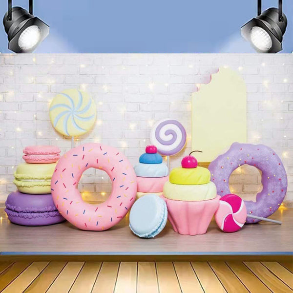 Newborn Birthday Party Doughnut Photo Banner