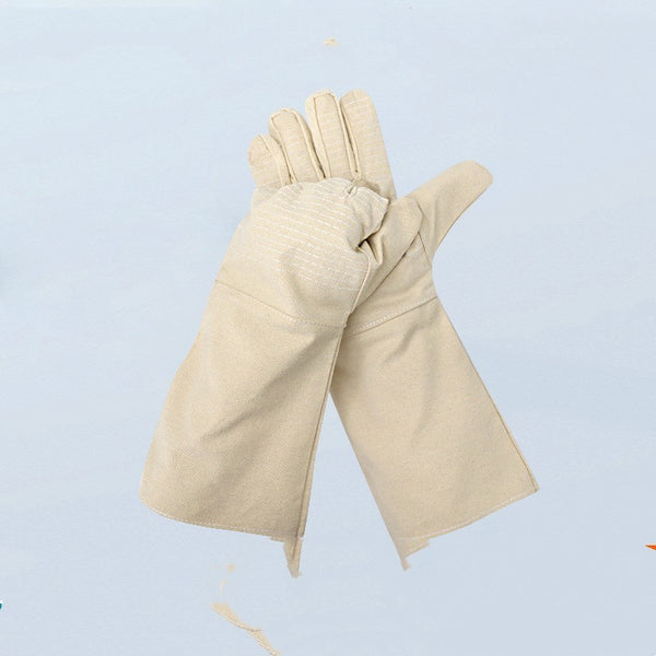 Labor Protection Extended Canvas Gloves