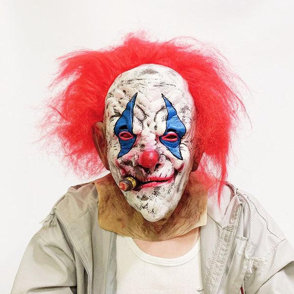 Clown Mask Script Killing Series Mask Color Hair Set