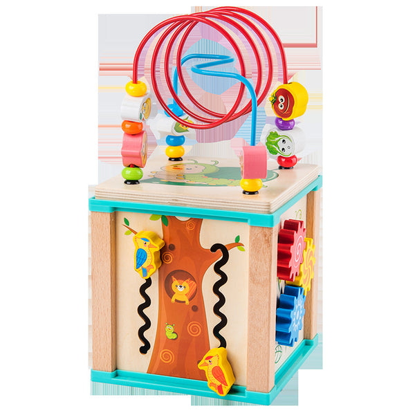 Variety And Multi-functional Round The Bead Treasure Box Wooden