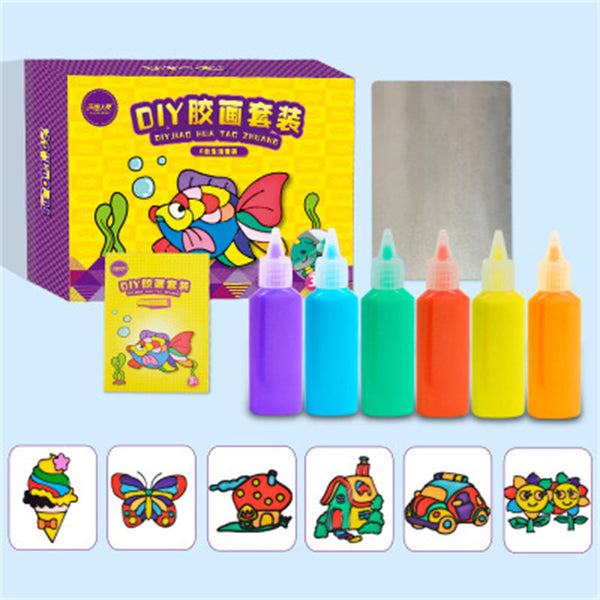 Children's Handmade Diy Glue Painting Set