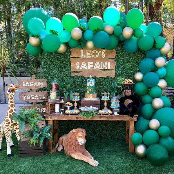 Green Jungle Safari Themed Balloon Set